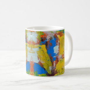 Caneca De Café Abstrato Expressão n.o 8 por Michael Moffa