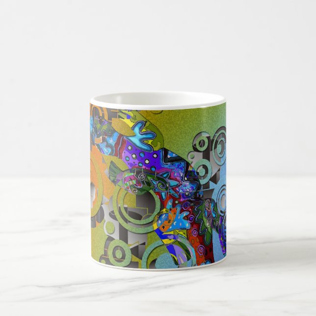 Caneca De Café abstrato Gecko (Centro)