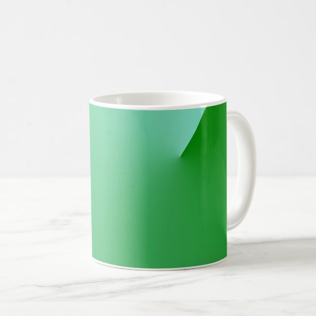 Caneca De Café Abstrato Geométrica da Mug Verde (Frente Esquerda)