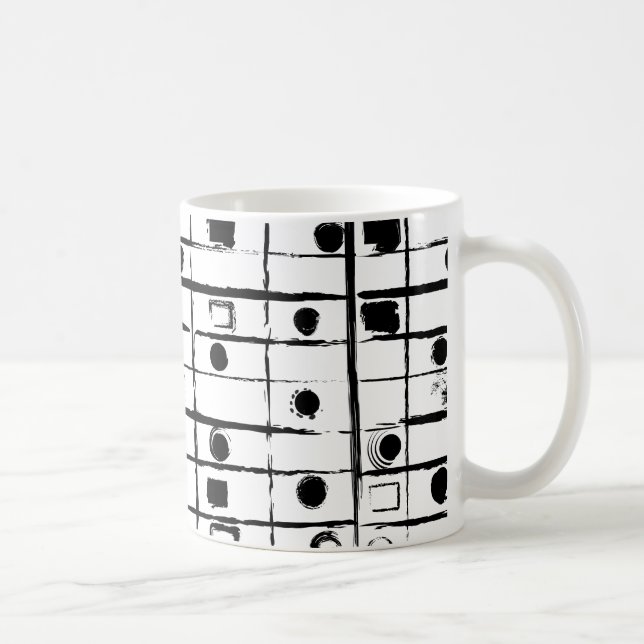 Caneca De Café abstrato geométrico (Direita)