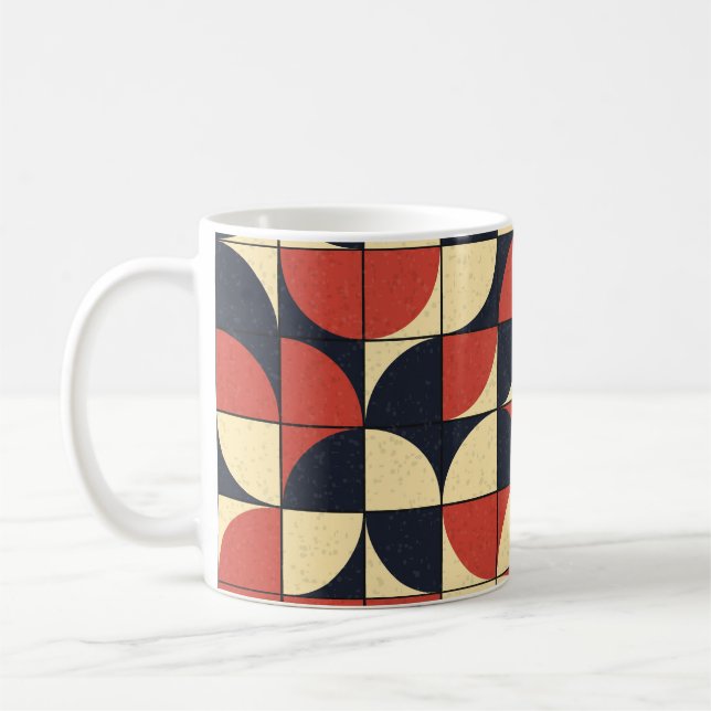 Caneca De Café Abstrato geométrico: arte computacional. (Esquerda)