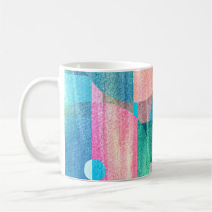 Caneca De Café Abstrato Geométrico Brito, Colorida