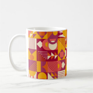 Caneca De Café Abstrato geométrico forma o padrão sem soldadura