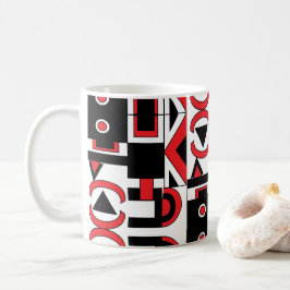 Caneca De Café Abstrato Geométrico Moderno Legal