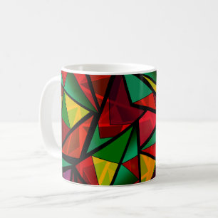 Caneca De Café Abstrato, geométrico, poligonal
