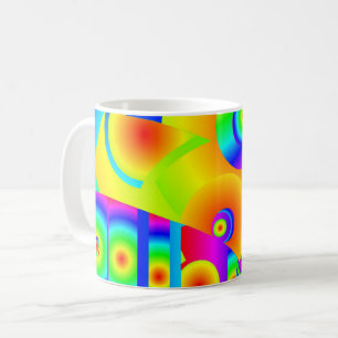 Caneca De Café Abstrato Girassóis