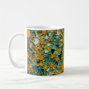 Caneca De Café Abstrato Girassóis 102