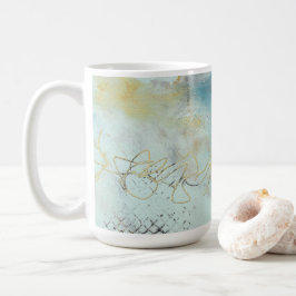 Caneca De Café Abstrato in Cera e óleos frios