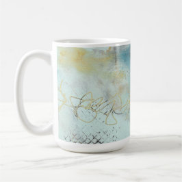 Caneca De Café Abstrato in Cera e óleos frios