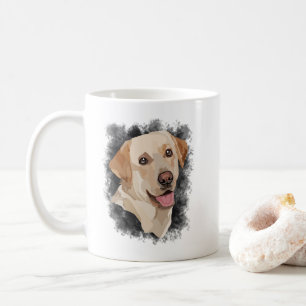 Caneca De Café Abstrato Labrador Art
