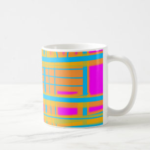 Caneca De Café Abstrato "Linhas de Comunicação" - V2