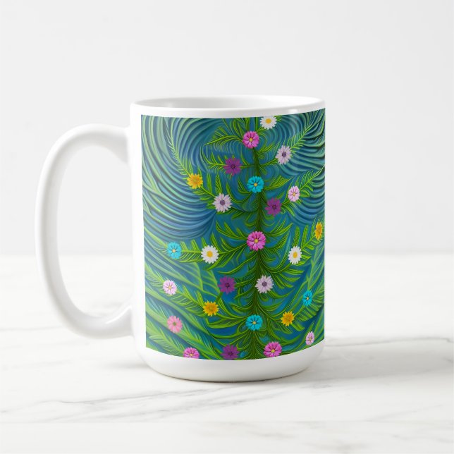 Caneca De Café Abstrato Little Daisy Garden (Esquerda)