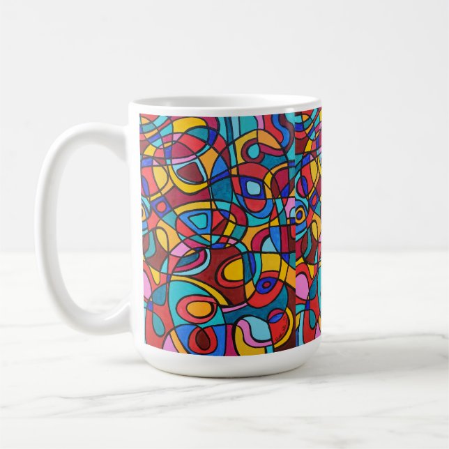 Caneca De Café Abstrato Love (Esquerda)