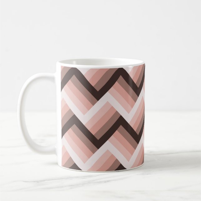 Caneca De Café Abstrato Modern 3D Stripe sem costura (Esquerda)