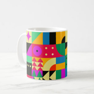 Caneca De Café Abstrato Modern Garden