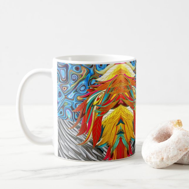 Caneca De Café Abstrato Mug (Com Donut)