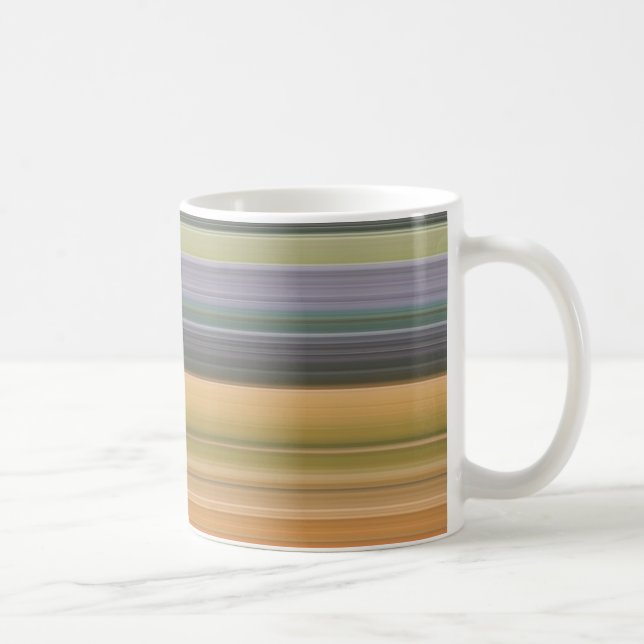 Caneca De Café Abstrato nº 1: Amarelo e cinza (Direita)