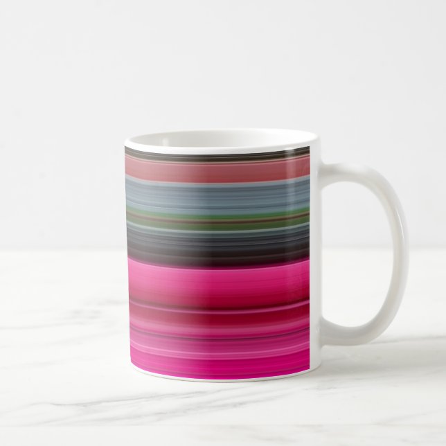 Caneca De Café Abstrato nº 1: Cerise e cinza (Direita)