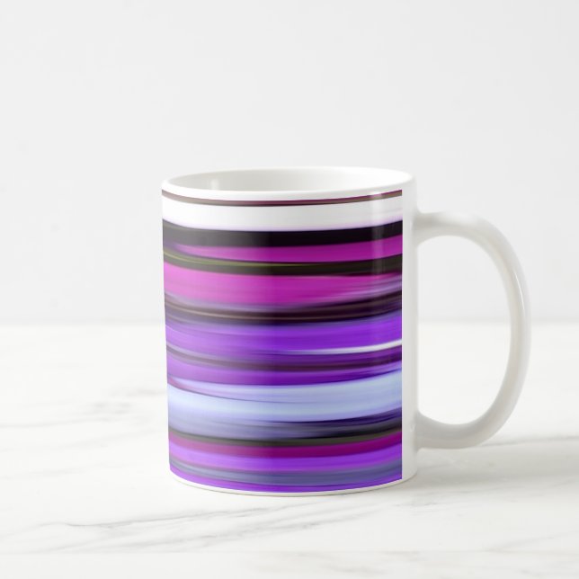 Caneca De Café Abstrato nº 2: Desfoque roxo (Direita)