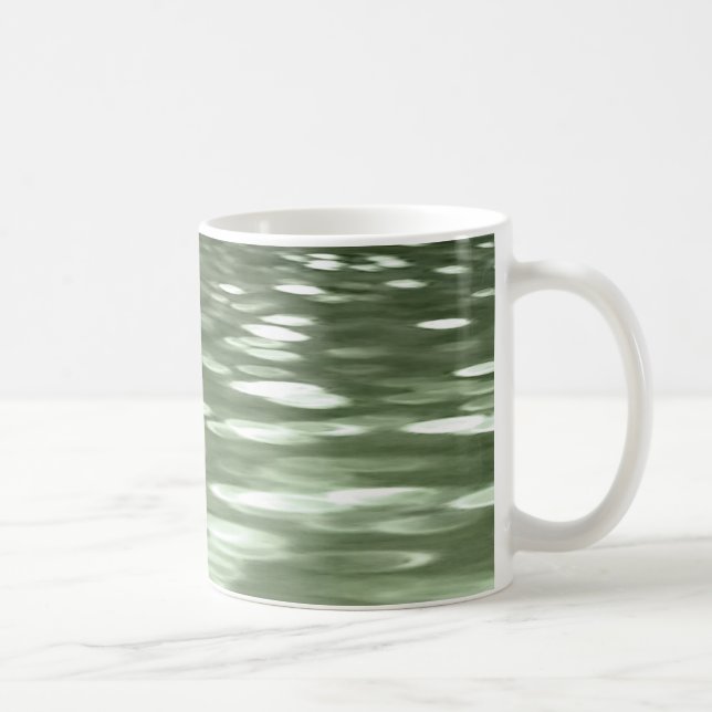 Caneca De Café Abstrato nº 3: borrão verde-oliva (Direita)