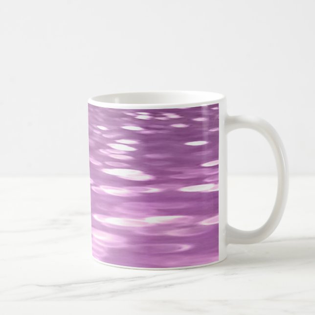 Caneca De Café Abstrato nº 3: Shimmer Lilac (Direita)