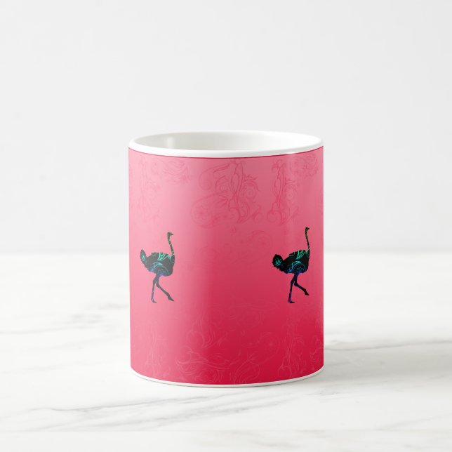 Caneca De Café Abstrato Ostrich Mug (Centro)