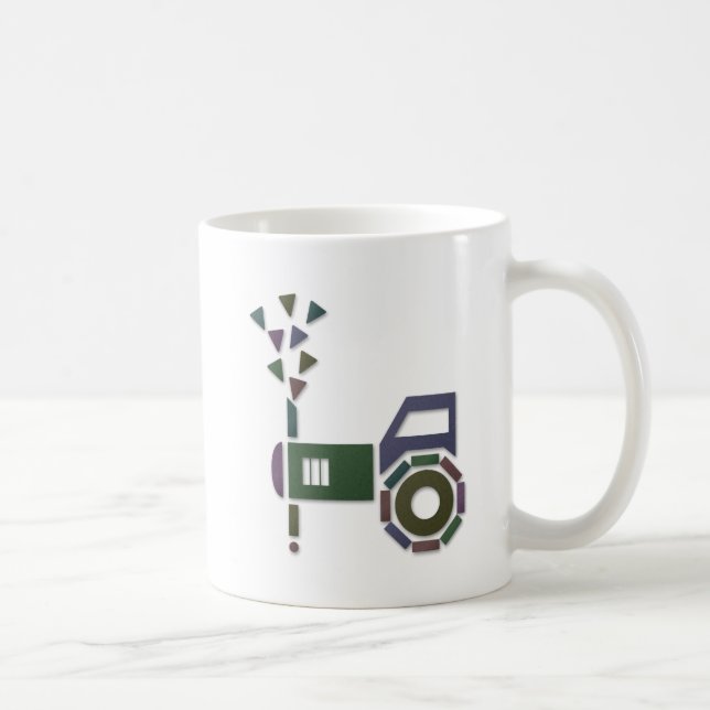 Caneca De Café Abstrato ou - (Direita)