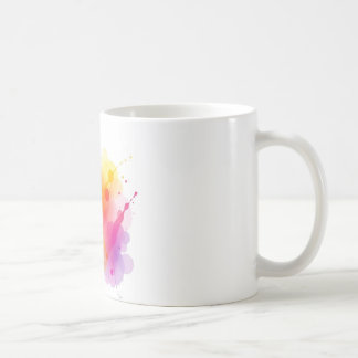 Caneca De Café Abstrato Paint Color Cerâmica Mug - Artístico e Vi