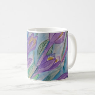 Caneca De Café Abstrato Primavera Crocus Mug