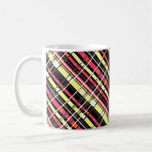 Caneca De Café Abstrato quadrados geometri sem costura com verifi