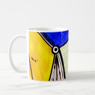 Caneca De Café Abstrato roda