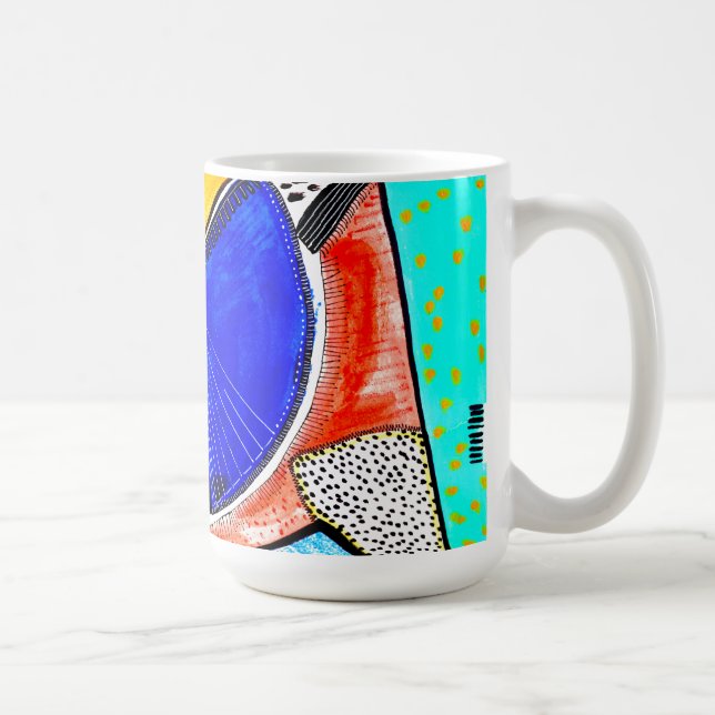 Caneca De Café Abstrato roda (Direita)