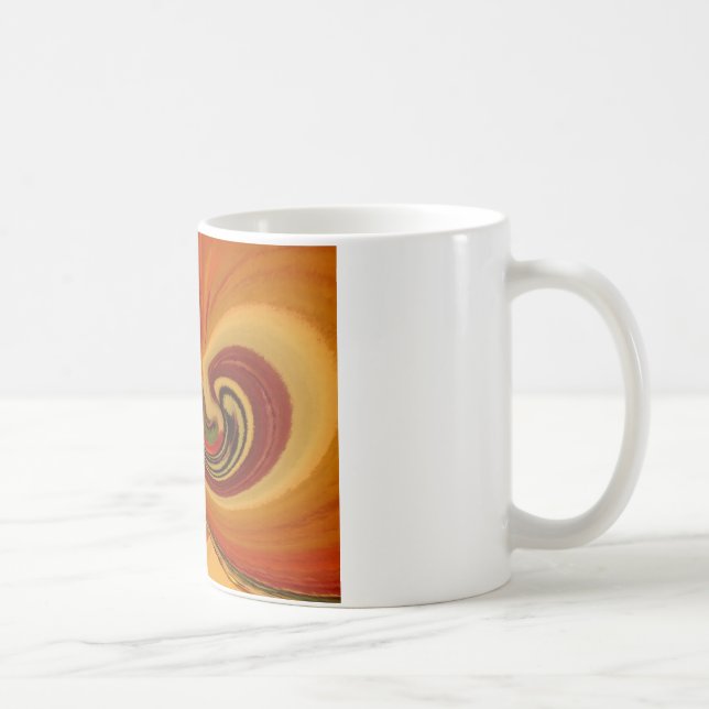 Caneca De Café Abstrato, rodopia com o Teardrop Center Art Impres (Direita)