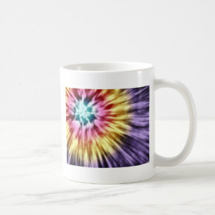 Caneca De Café Abstrato Roxo Tie Dye