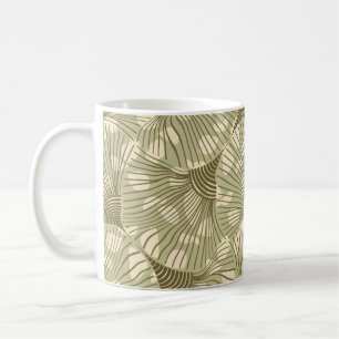 Caneca De Café Abstrato spotty planta um padrão perfeito. padrão,