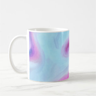 Caneca De Café Abstrato surrealista. Muito colorido