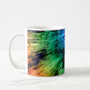 Caneca De Café Abstrato Tie Dye