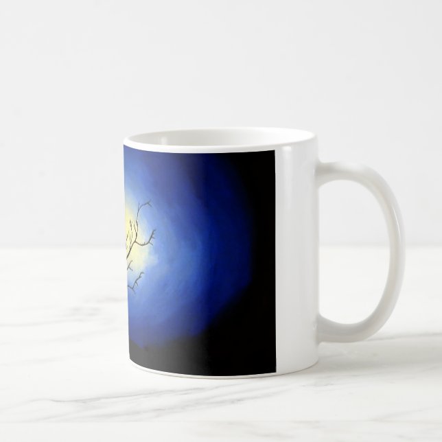 Caneca De Café Abstrato Tree - Arte Moderna (Direita)