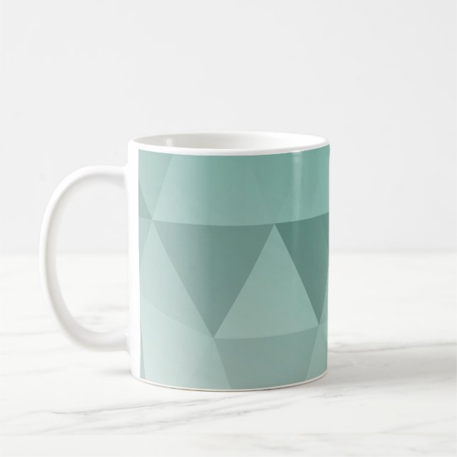 Caneca De Café Abstrato triângulo padrão sem costura - Versão ver (Esquerda)