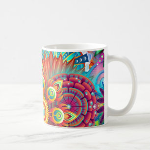 Caneca De Café Abstrato vibrante