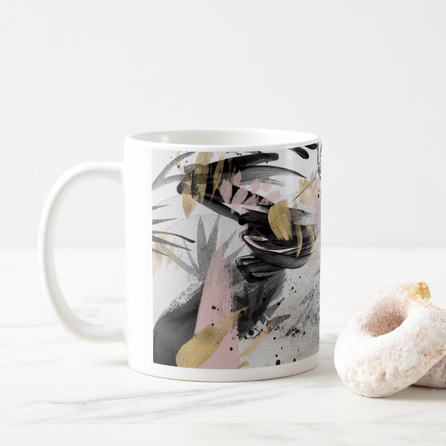 Caneca De Café Abstrato Watercolor II Mug (Com Donut)