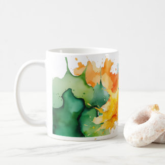 Caneca De Café Abstrato Watercolor Mug