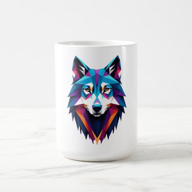Caneca De Café Abstrato Wolf (Centro)