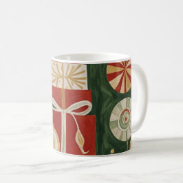 Caneca De Café Abstrato Yuletide Tapeçaria