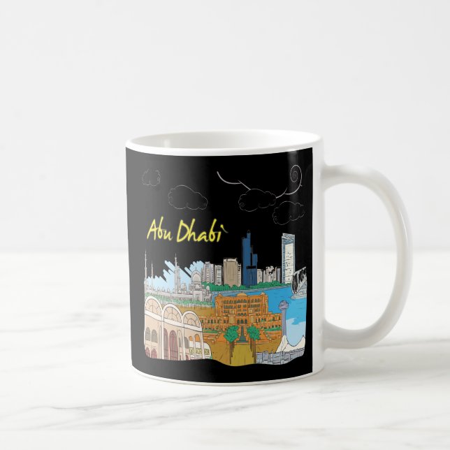 Caneca De Café Abu Dhabi (Direita)