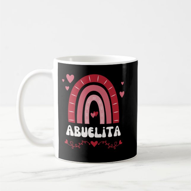 Caneca De Café Abuelita Vovó Dia de os namorados Espanol Mexicano (Esquerda)