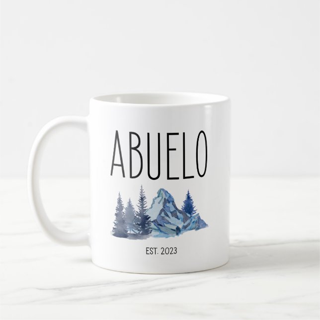 Caneca De Café Abuelo Est 2023, Regalos Para Abuelo Espanha (Esquerda)