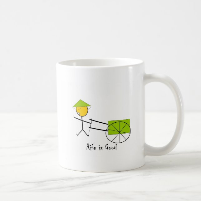 Caneca De Café Abundante é o bom rickshaw (Direita)