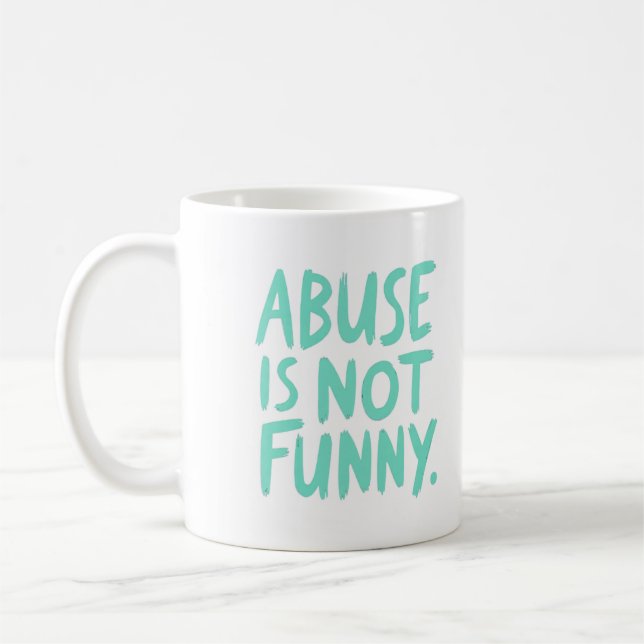 Caneca De Café Abuso não é engraçado (Esquerda)