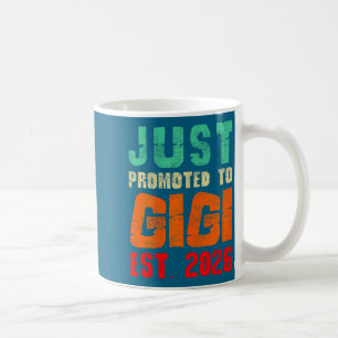 Caneca De Café Acaba de ser promovido a vovó vintage gigi est 202